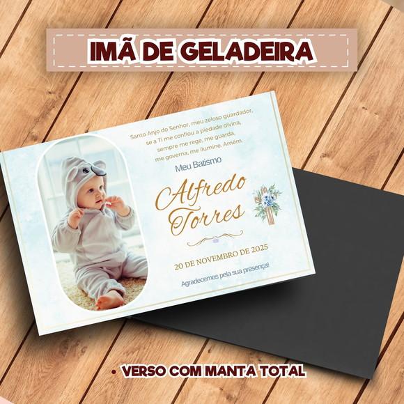 Imã de Geladeira Personalizado Batizado