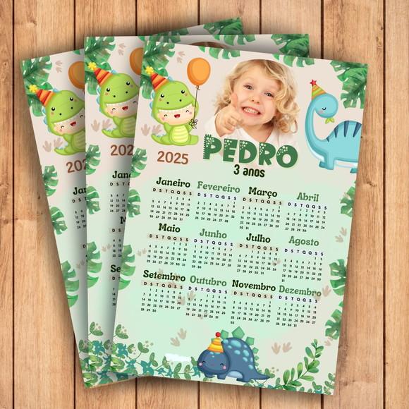 Calendário Dino Baby 2026 (imã de Geladeira)
