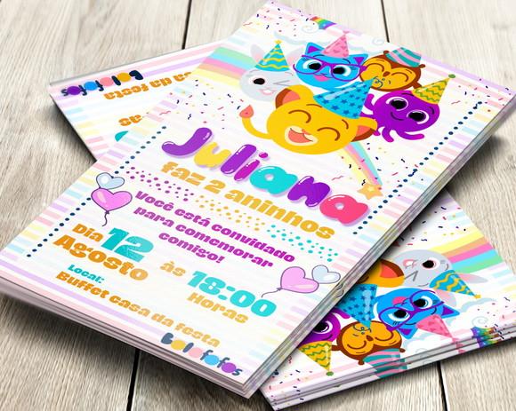 Convite Impresso Bolofofos