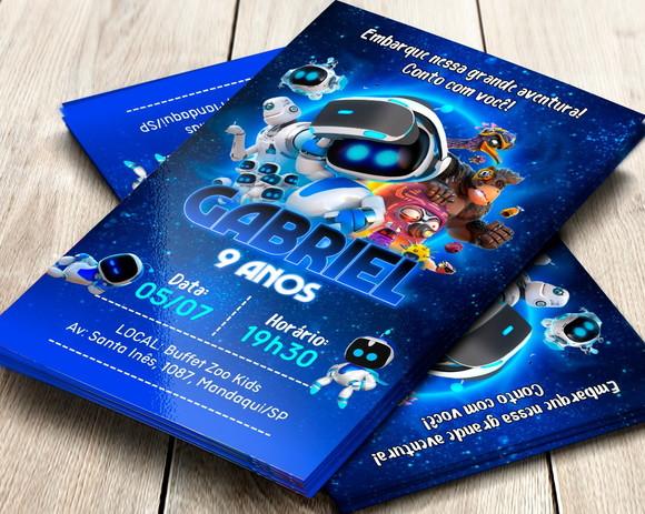 Convite Impresso Astrobot