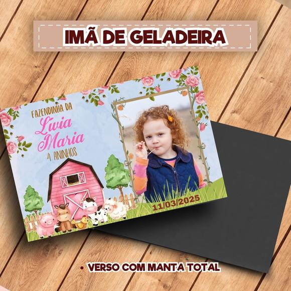 Imã de Geladeira Personalizado Fazendinha