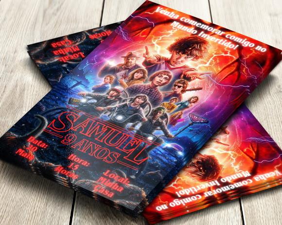 Convite Impresso Stranger Things