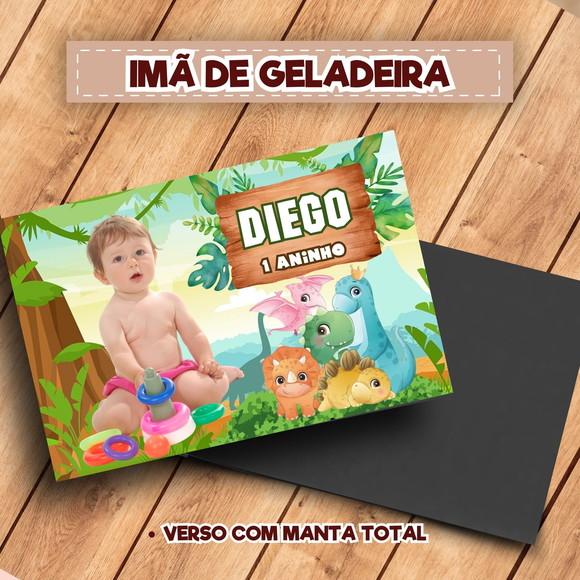 Imã de Geladeira Personalizado Dino Baby