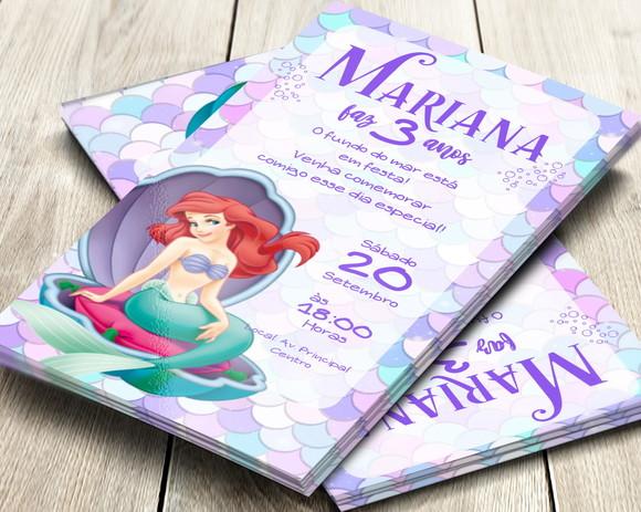 Convite Impresso Ariel