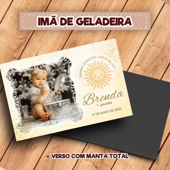 Imã de Geladeira Minha Primeira Volta ao Sol