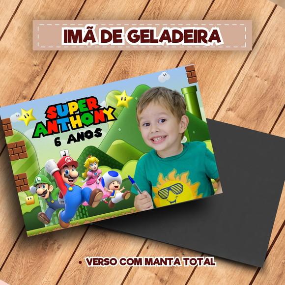 Imã de Geladeira Personalizado Mario Bros