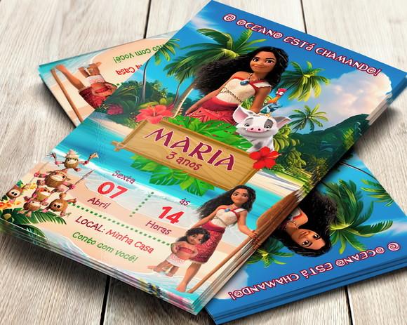 Convite Digital Moana 2