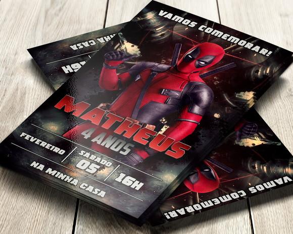 Convite Digital Deadpool