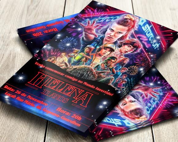 Convite Impresso Stranger Things