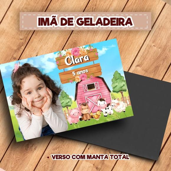 Imã de Geladeira Personalizado Fazendinha