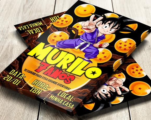 Convite Impresso Dragon Ball
