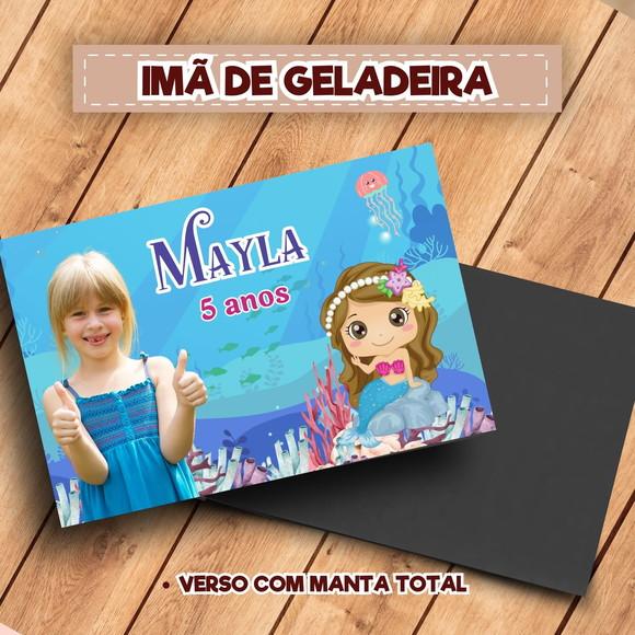 Imã de Geladeira Personalizado Sereia