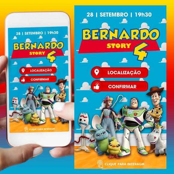 Convite Digital Interativo Toy Story