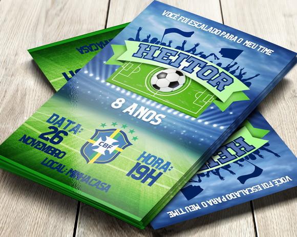 Convite Impresso Futebol