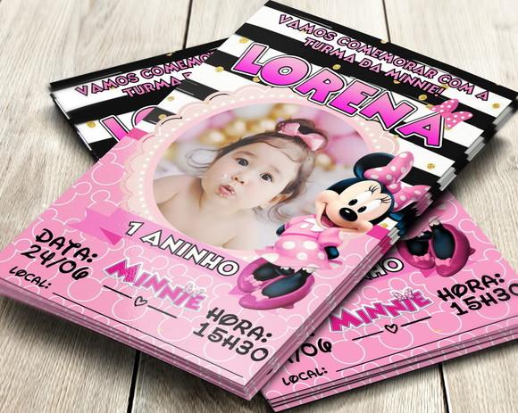 Convite Impresso Minnie