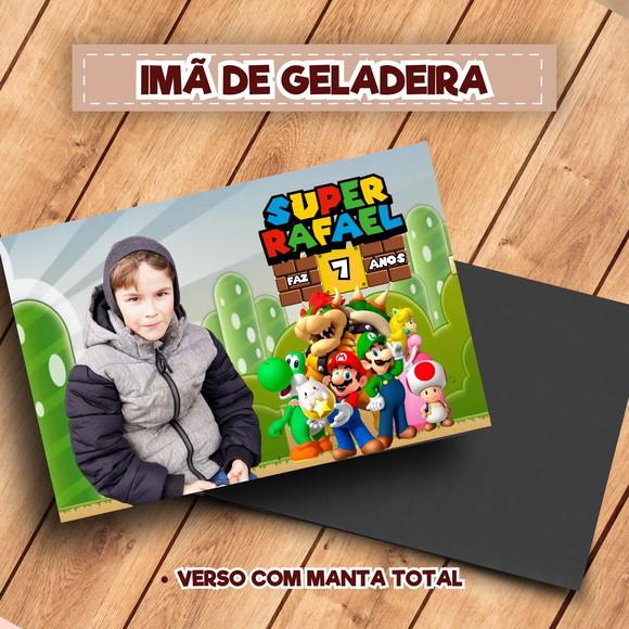 Imã de Geladeira Personalizado Super Mario