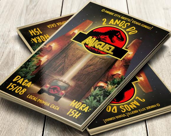 Convite Digital Jurassic Park