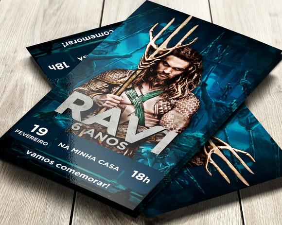 Convite Digital Aquaman