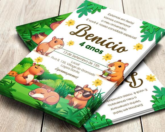 Convite Digital Capivara