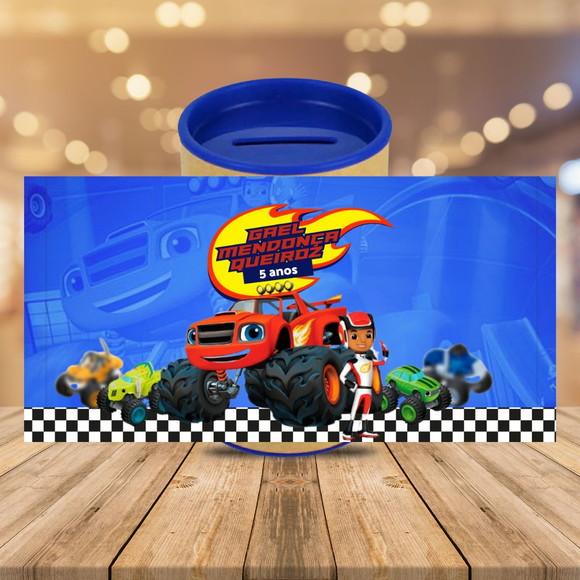 Adesivo para Cofrinho Blaze And The Moster Machines