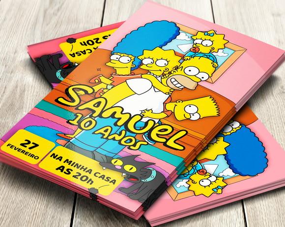 Convite Digital Simpsons
