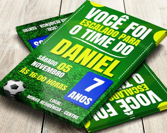 Convite Impresso Futebol