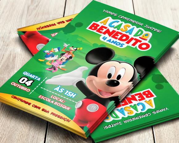 Convite Digital Casa do Mickey