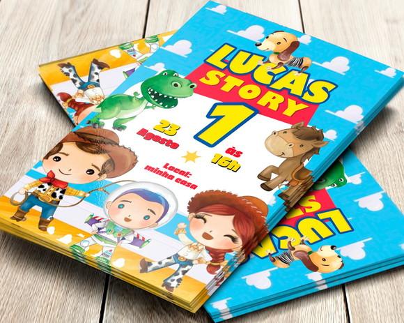Convite Impresso Toy Story Cute