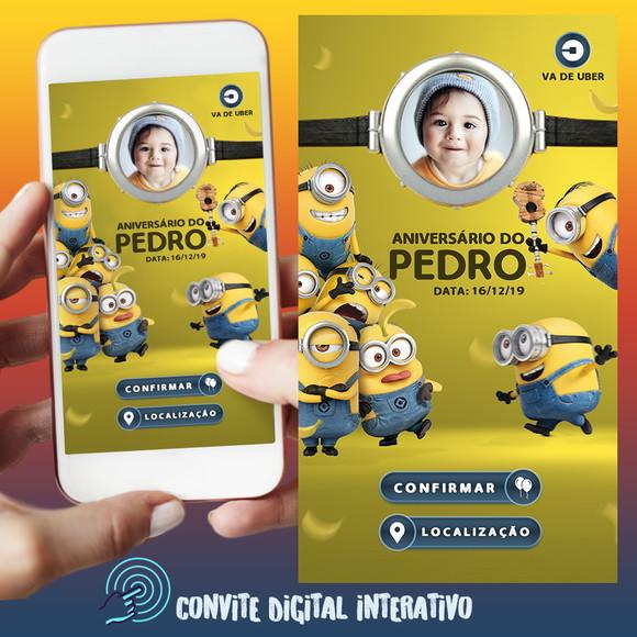 Convite Digital Interativo Minions