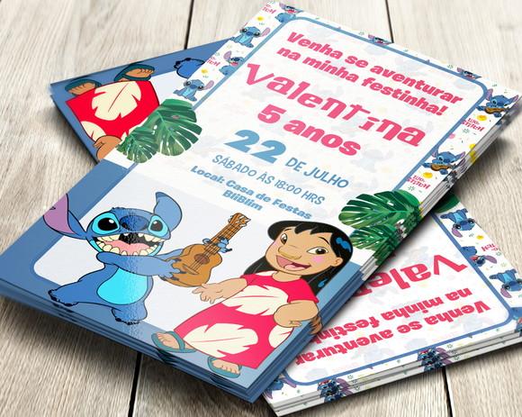Convite Digital Lilo e Stitch