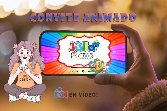 Convite De Aniversário Animado- Patati Patatá