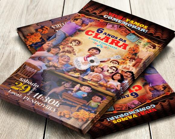 Convite Impresso Viva a Vida É Uma Festa