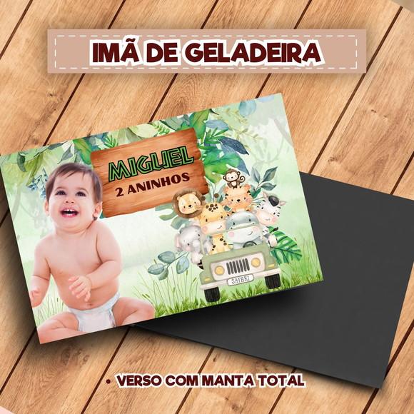 Imã de Geladeira Personalizado Safari Baby