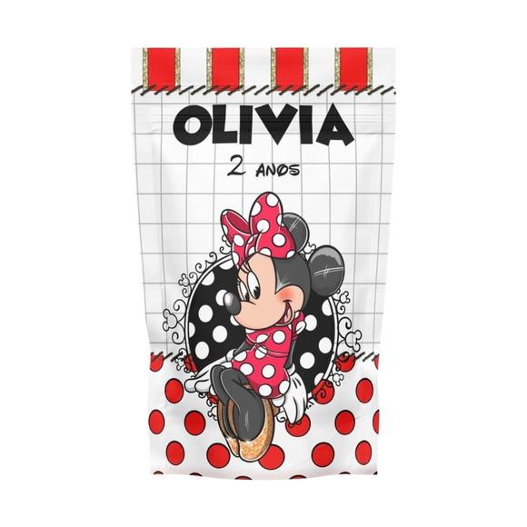 Saco Zip Lock Minnie Vermelha
