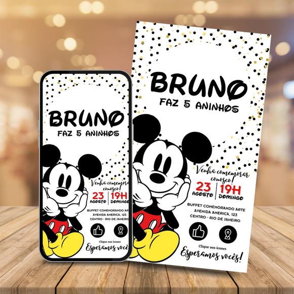 Convite Digital Interativo Mickey