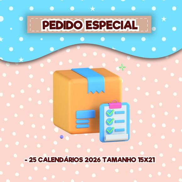 25 Calendários 2026 (imã de Geladeira)
