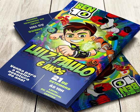 Convite Impresso Ben 10