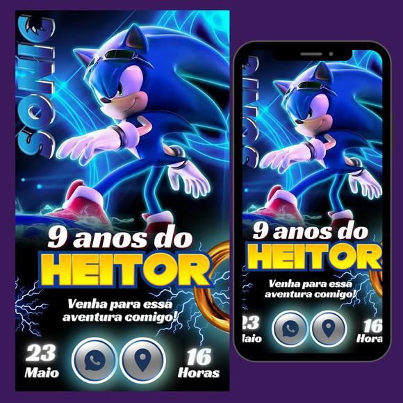 Convite Digital Interativo Sonic