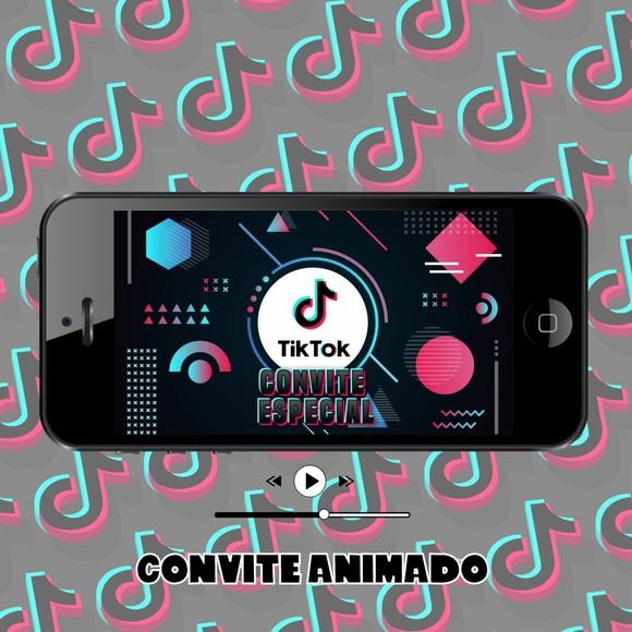 Convite de Aniversário Animado- Tiktok