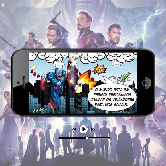 Convite de Aniversário Animado- Vingadores