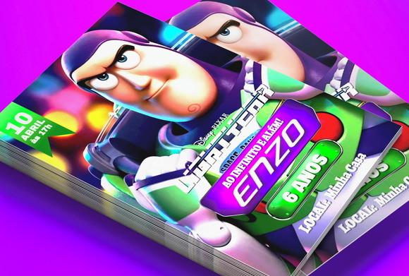 Convite Impresso Buzz Lightyear