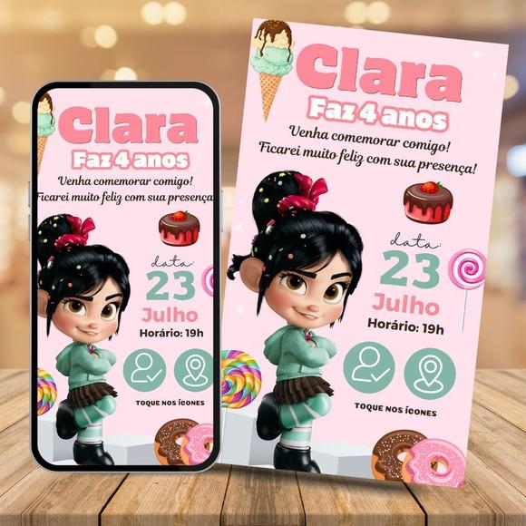 Convite Digital Interativo Vanellope