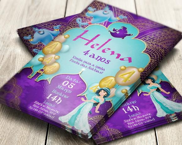 Convite Impresso Jasmine