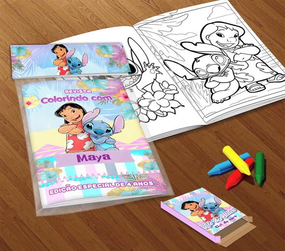 Kit Colorir Lilo e Stitch