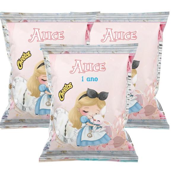 Embalagem para Salgadinho Alice Cute
