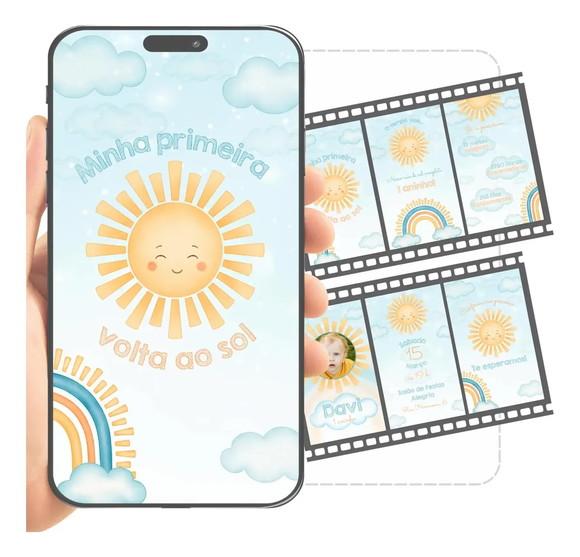 Convite Animado Primeira Volta ao Sol