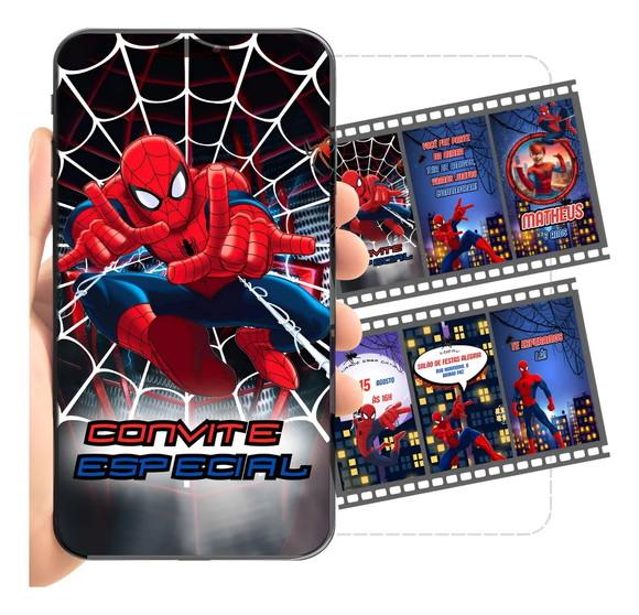Convite Animado Homem Aranha