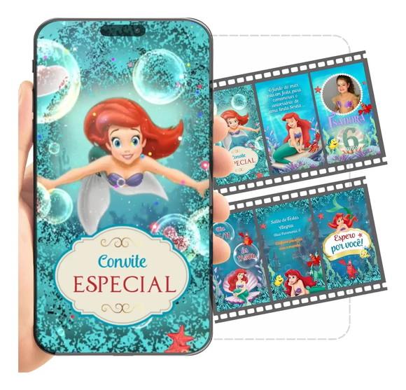 Convite Animado Ariel