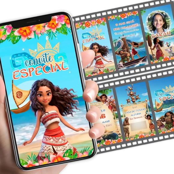 Convite Animado Moana