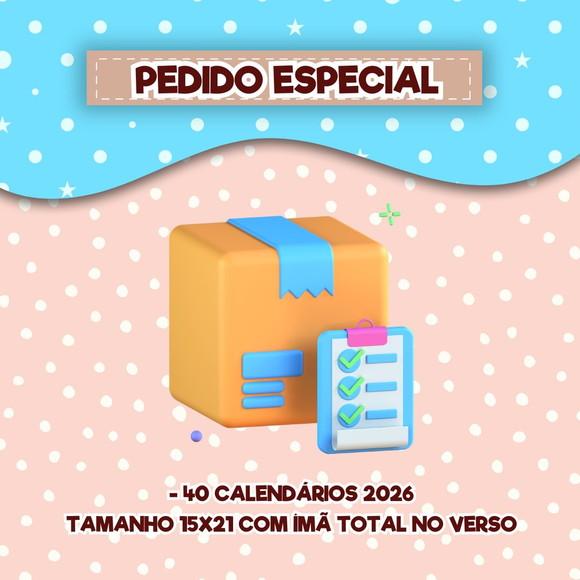 40 Calendários 2026 (imã de Geladeira)